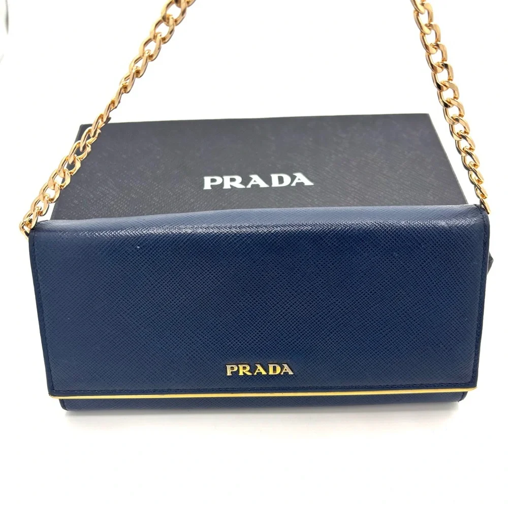 Prada Blue‎ Wallet | comes with box